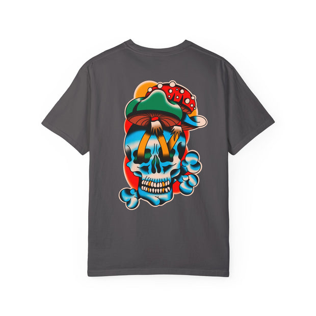 Moon and Shroom Skull T-shirt ( 7 Color Choices)