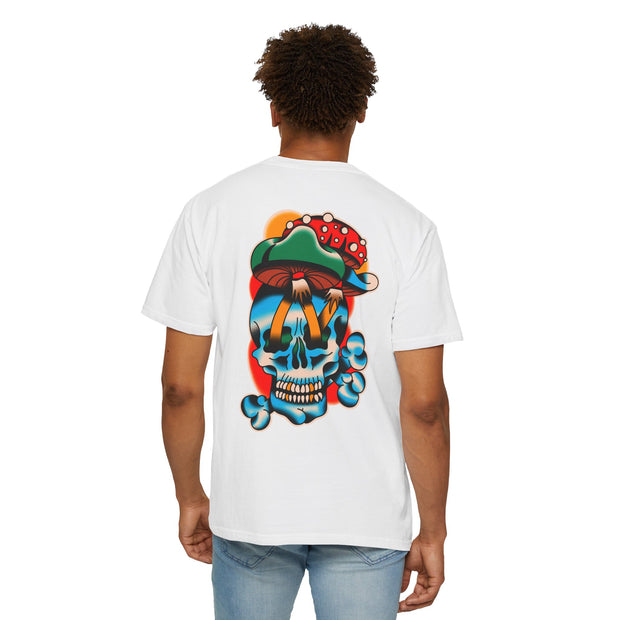 Moon and Shroom Skull T-shirt ( 7 Color Choices)