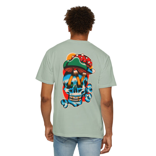 Moon and Shroom Skull T-shirt ( 7 Color Choices)