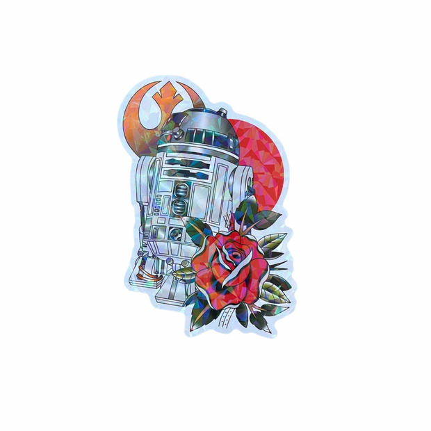 Holographic R2D2 Sticker