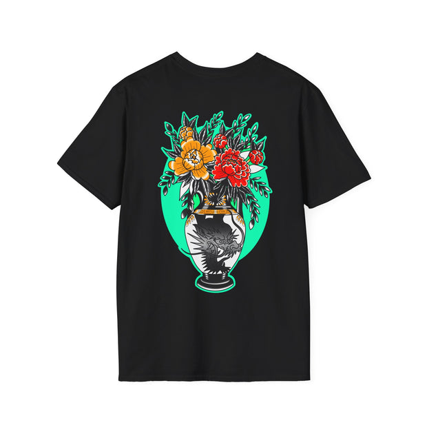 Floral Vase Graphic Unisex Softstyle  Limited Edition T-Shirt