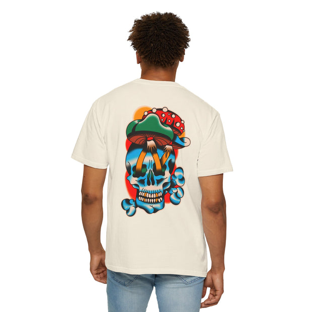 Moon and Shroom Skull T-shirt ( 7 Color Choices)