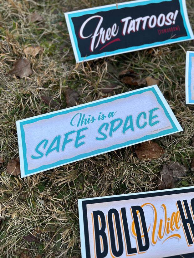 Safe Space Lobby Print 5x13