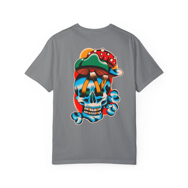 Moon and Shroom Skull T-shirt ( 7 Color Choices)