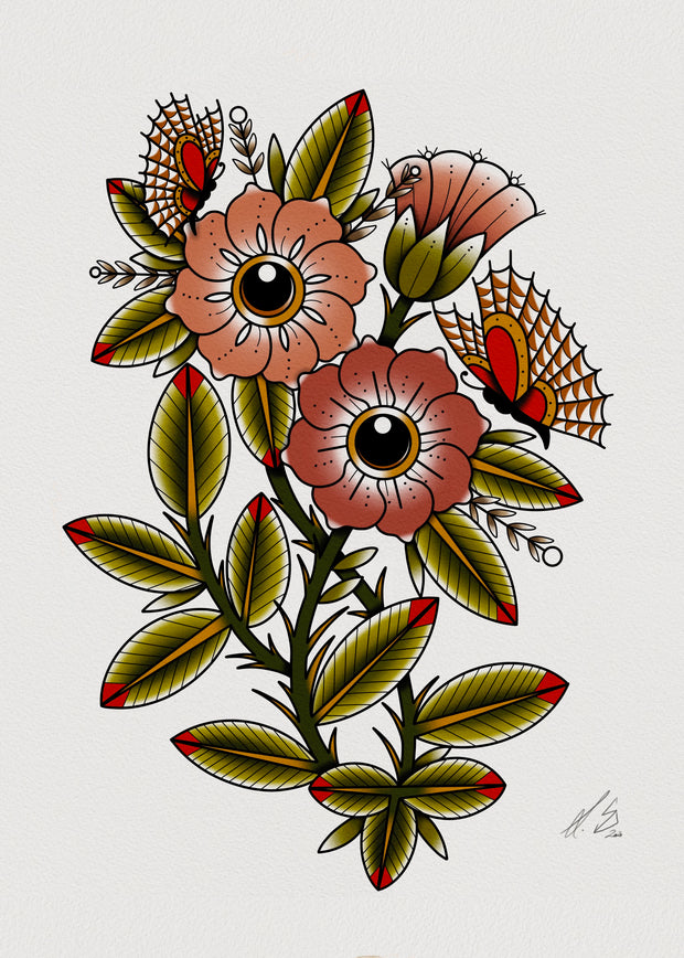 Floral Print 2 5x7