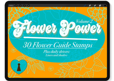 Flower Power Brush Stamp Set 2