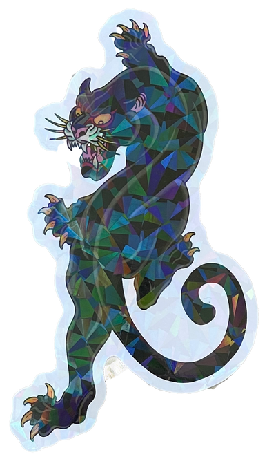 Holographic Black Panther Sticker