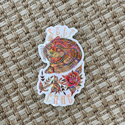 Holographic Tibetan Tiger Sticker