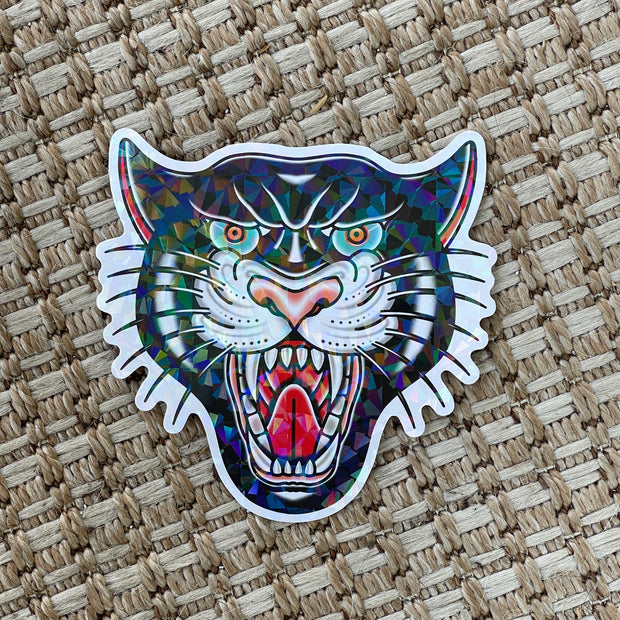 Holographic Panther Sticker