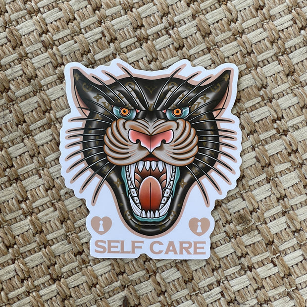 Self Care LV Bobcat Sticker