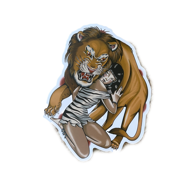 Lion Wrangler Sticker