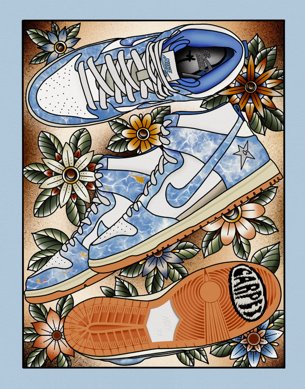 Carpet Company Dunk High Print 11x14