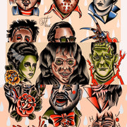 Tre Lapole Halloween Flash Sheets (3 choices or set) 11x14