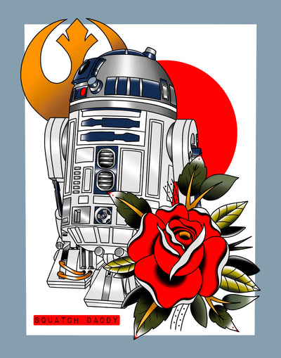 Star Wars R2-D2 Print 11x14