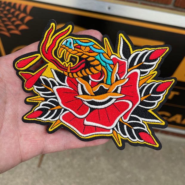 Rose and Snake Patch