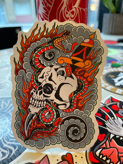 Nick Kohlmeier Skull and Dagger Sticker