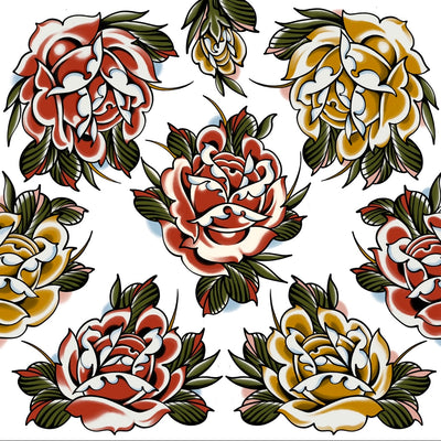 Roses Shower Curtain (Multiple Colors Available)