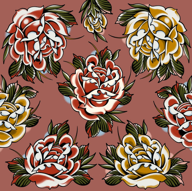 Roses Shower Curtain (Multiple Colors Available)