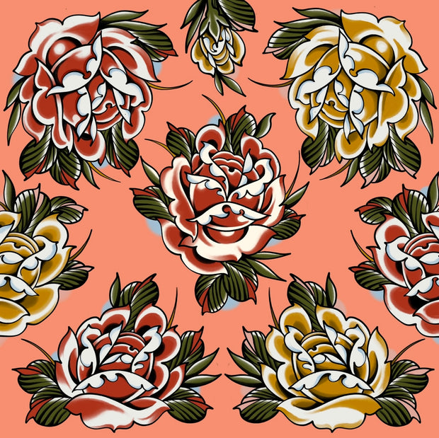 Roses Shower Curtain (Multiple Colors Available)